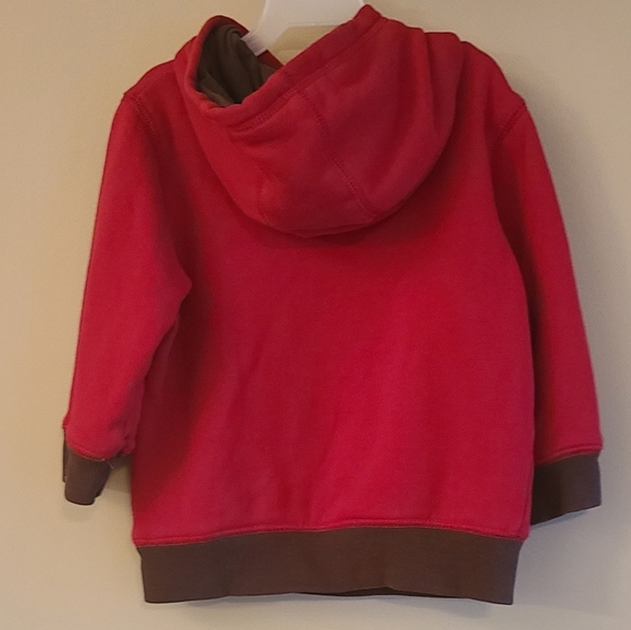 Red Hedgehog pullover hoodie - Picture 2 of 4